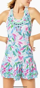 NWT LILLY PULITZER LUXLETIC MIXED DOUBLES Holding Court Tennis DRESS Hat + M - Bild 1 von 12