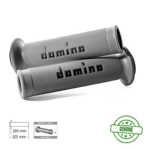 Empuñaduras Domino grises para Kawasaki ZX-6R ZX6R 636 Ninja 2002-2019 Foto 1 de 1