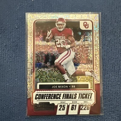 Joe Mixon 2021 Contenders Draft Picks Conference Finals Ticket #89/99 - Oklahoma - Image 1 of 2