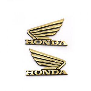 Emblèmes logos ailes pour reservoir moto - Doré