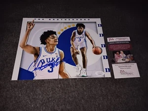 Caleb Foster Signed 8x10 Jsa Duke Blue Devils - Picture 1 of 1