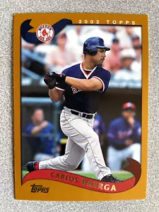 2002 Topps Traded and Rookies Carlos Baerga Short Print Card SP #T51 Red Sox - Picture 1 of 2