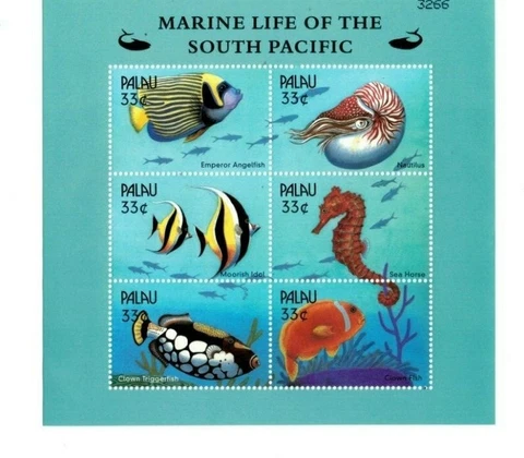 Palau - 2000 - Marine Life - Sheet of Six - MNH Cover