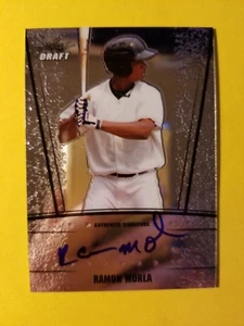 RAMON MORLA (SP) RC AUTOGRAPH AUTO #AU-RM1 ATLANTA BRAVES * 2011 LEAF DRAFT - Picture 1 of 3