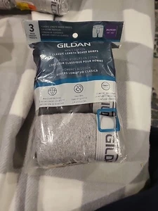 Gildan Mens Boxer Briefs 3 Pack Classic Length Tag-Free size 2XL (44"-46") New - Picture 1 of 4