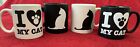 Black or White Cat Mug 21 Oz. Coffee Cups ?I ?? My Cat? ??