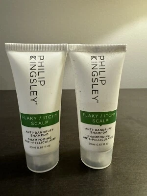 Philip Kingsley Flaky Scalp Anti Dandruff Shampoo .6 oz 20 ml Travel Size NEW X2 - Image 1 of 2