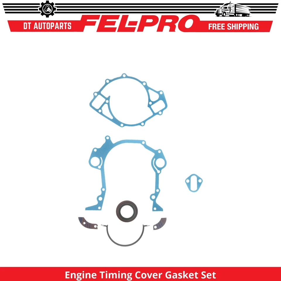 For 1975-1979 Ford F-150 7.5L V8 Engine Timing Cover Gasket Set Fel-Pro 1976 - Image 1 of 1