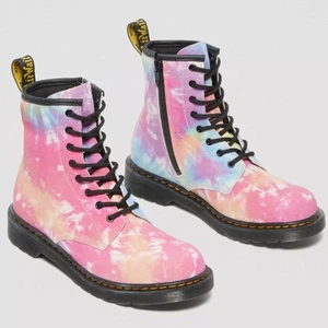 Dr. Martens Kids 1460 Tie-Dye Leather Boot – Big Kid US 5M - Picture 1 of 6