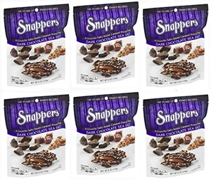 Snappers chocolate con sal marina oscura, 6 onzas (paquete de 6) - Imagen 1 de 2