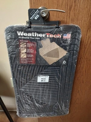 NEW WeatherTech All-Weather Floor Mats for W25 - 2nd Row Black - Image 1 of 2