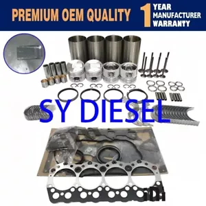 S4S S4S-61SD Overhaul Rebuild Kit for Mitsubishi Engine Piston Ring Liner Gasket - Picture 1 of 2
