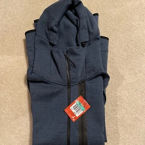 Nike Herren Tech Fleece Hoodie marineblau/schwarz XL 708095-460 BRANDNEU - Bild 1 von 5