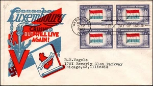 Scott 912 5 Cents Luxembourg Staehle FDC Typed Address Block Planty 912-18 - Picture 1 of 2