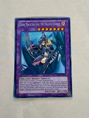 Yu-Gi-Oh! First Edition Secret Rare Dark Magician Girl the Dragon Knight - Image 1 of 2