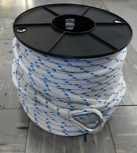 10mm x 50Mtr Double Braid with S/S Thimble Anchor Rope - 100% Australian Made - Picture 1 of 1
