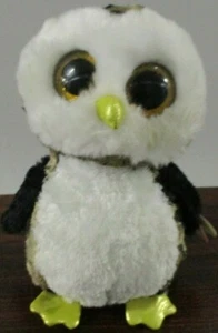 Owliver Owl, Ty Beanie Bay, peluche de 13" de alto, en excelente estado - Imagen 1 de 5