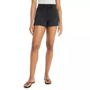 No Boundaries Denim Shorts Juniors Size 17 Black Seamed --CH3-- - Picture 1 of 5
