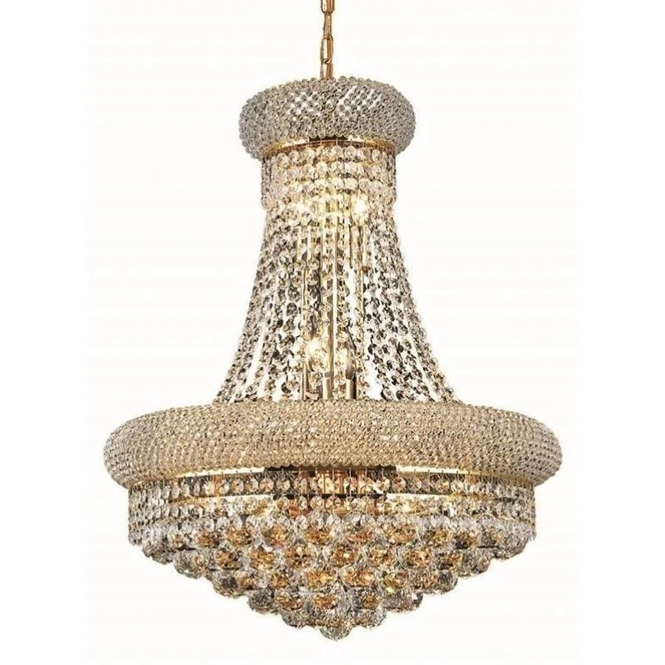 Elegante Lámpara de araña de cristal real Lighting Primo 20" 14 luces Foto 1 de 1