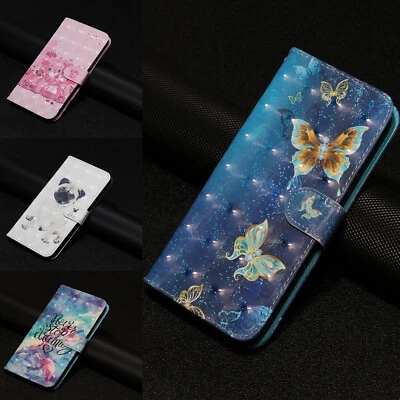 Phone Case Cover for Honor 200 90 70 50 3D Luxury Painted Leather Wallet Stand - Image 1 of 4