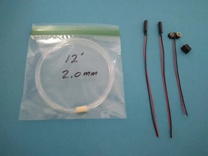 2.0mm 12feet FIBER OPTIC scale model LIGHTING Kit SUPER Value + FREE Bonus! - Picture 1 of 3