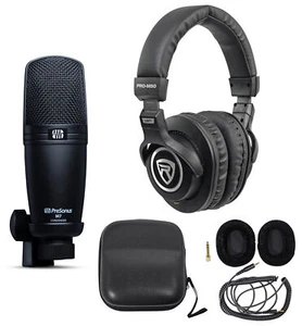 Presonus M7 Cardiod Electret Studio Condenser Recording Microphone + Headphones - Picture 1 of 12