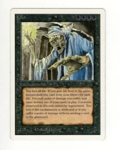Lich. Unlimited. NM. MTG. Magic the Gathering - Picture 1 of 2