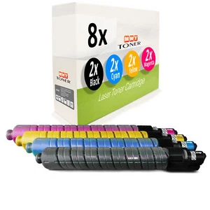 8x Cartucho F � R Ricoh Af � Cio MP C-3500-e C-3500-AD C-4500-e C-4500-AD - Picture 1 of 3