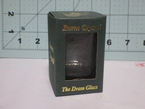 Burns Wallace Crystal handcrafted in Scotland The Dram Glass Brown family Crest - Picture 1 of 4