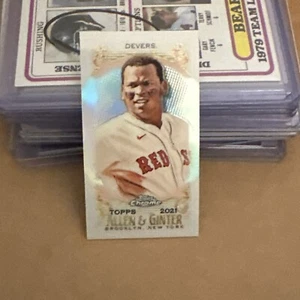 2021 Allen Ginter Chrome Rafael Devers Mini Silver Refractor Boston Red Sox #253 - Picture 1 of 2