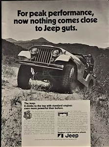 1972 Jeep Automobile Car Print Ad 232 CID V6 - Picture 1 of 1