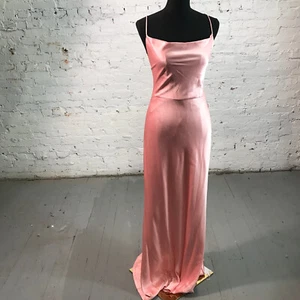 Alice and Olivia Dress Womens 12 Gown Maxi Dress Rose Halter Neck Open Back $595 - Picture 1 of 11