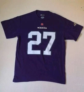 Purple Baltimore Ravens 27 Ray Rice Team Apparel T Shirt Sz M Football Cotton - Picture 1 of 8