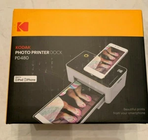 Kodak PD480 iPhone Charging Photo Printer Dock NEW IN BOX UNOPENED - Picture 1 of 3