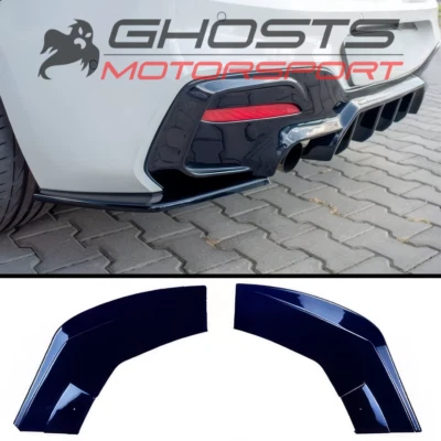 BMW 1 Series F20 F21 Black Rear Spats Splitter Lip Diffuser Canards Maxton Style