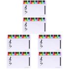 6 Pcs Music Lapboards Double Sided Mini Whiteboards Magnetic Writing