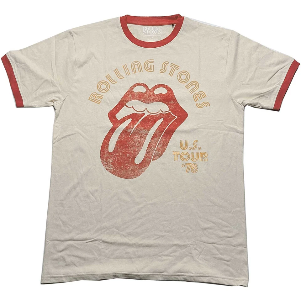 Rolling Stones - US Tour '78 - Natural Ringer  t-shirt - Image 1 of 1