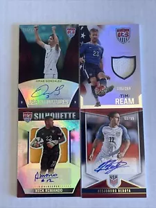 2015-2016 United States Men National Soccer Team Lot (4) W/ Patches And Autos - Picture 1 of 2