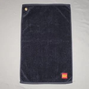 Wells Fargo Golf Towel Black 100% Cotton Grommet Embroidered Logo Sports Banking - Picture 1 of 9