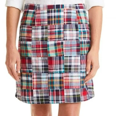 Minifalda Náufrago Nantucket Ali Parche Madrás 100% Algodón Multi Talla 2 Foto 1 de 4
