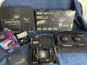 ASUS Z87 Sabertooth MB + ASUS GTX970 + i7 4970K + 32GB Hyper X  BUNDLE - Picture 1 of 24