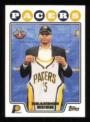 2008-09 Topps lámina de oro #208 Brandon Rush baloncesto Pacers casi nuevo-como nuevo Foto 1 de 3
