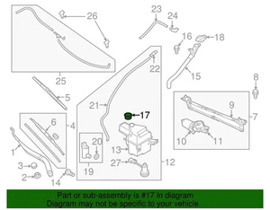 (1) GENUINO HYUNDAI/KIA 98615 1G000 OJAL Parabrisas Lavadora Depósito Relleno - Imagen 1 de 2