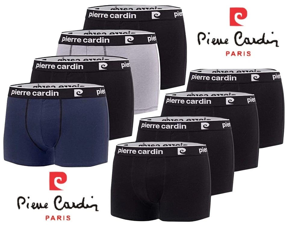 PIERRE CARDIN LOT DE 4 BOXERS SHORTY 100% COTON TAILLE : M, L, XL, XXL