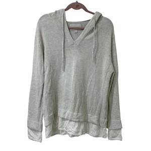 Brochu Walker Womens Sz Large Tan The Ressie Hoodie Sweater Linen & Cashmere - Picture 1 of 5
