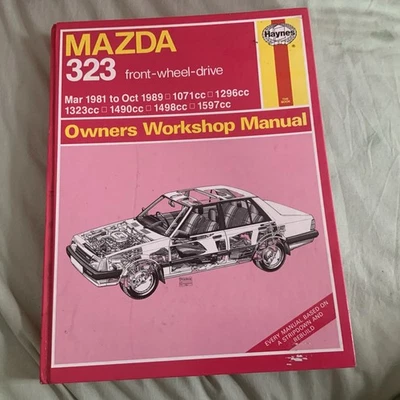 Haynes Owners Workshop Manual no. 1608 Mazda 323 front wheel drive 1981-89 - Image 1 of 2