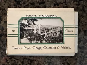 10 Mini Black & White Photos Postcards Royal Gorge, Colorado Sanborn Souvenir - Picture 1 of 4