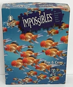 BePuzzled Impossibles Puzzle Fish & Chips Borderless 750+5 Extra Pieces - Picture 1 of 6