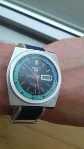 Seiko REGATTA 6119-6050 AUTOMATIC 5 SPORTS VINTAGE WATCH JAPAN UHR MONTRE RELOJ - Imagen 1 de 12