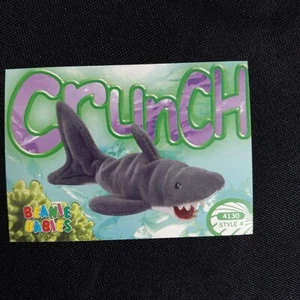 TY Beanie Babies BBOC Card Series 3 Common CRUNCH the Shark - Bild 1 von 10